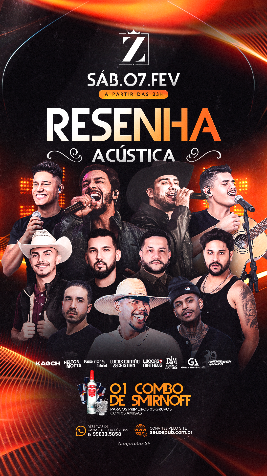 RESENHA ACÚSTICA - 07/02 SÁBADO