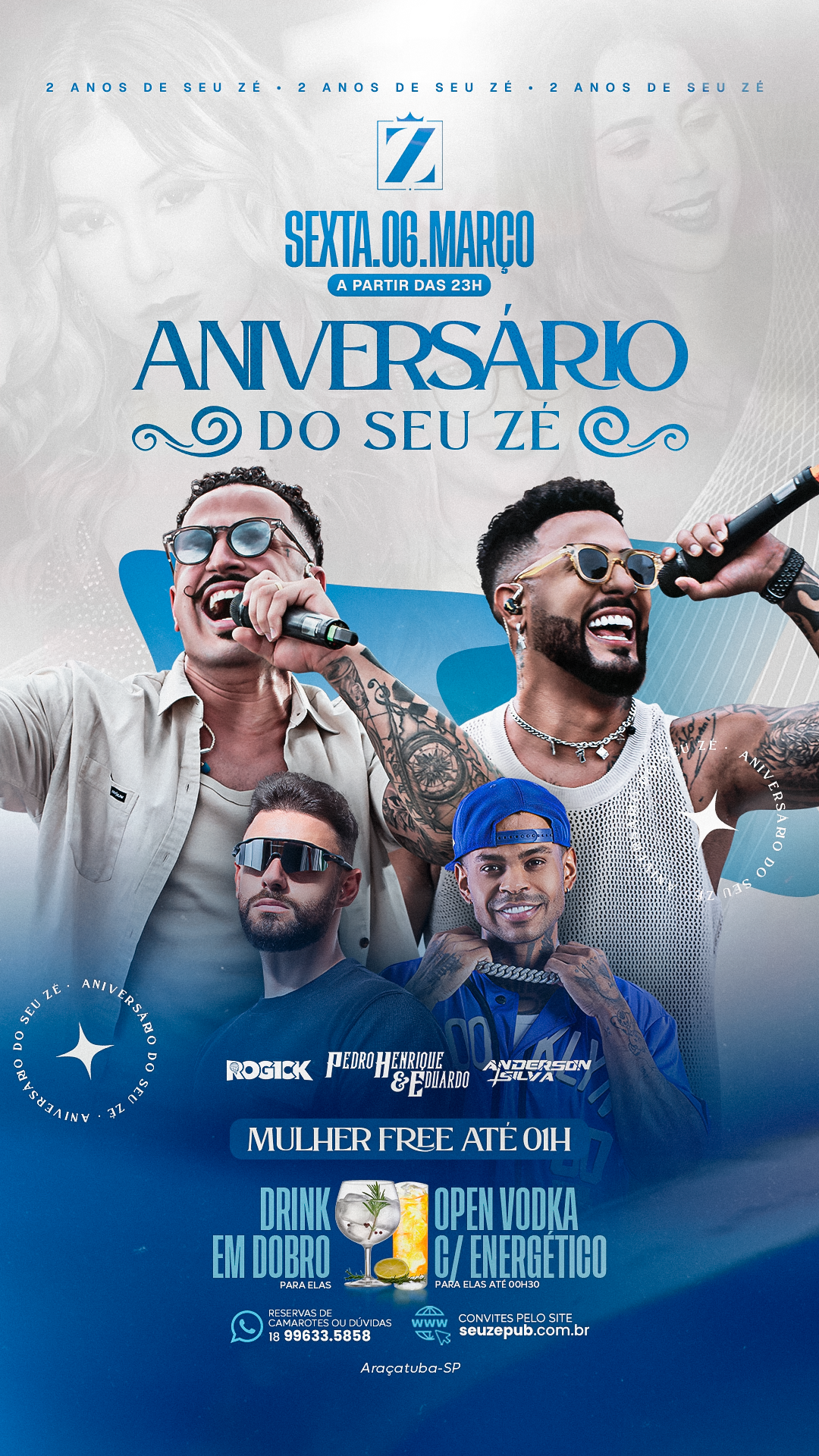 ANIVERSÁRIO SEU ZÉ - 06/03 SEXTA